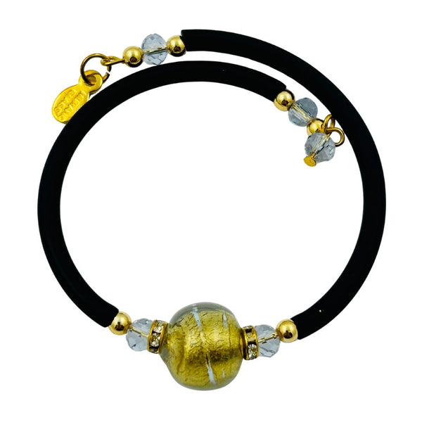 Glass Bead Rubber Bracelet - Greek Goddess