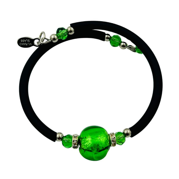 Glass Bead Rubber Bracelet - Virtuoso
