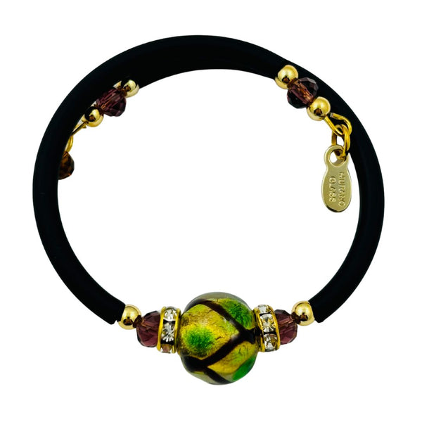 Glass Bead Rubber Bracelet - Eureka!