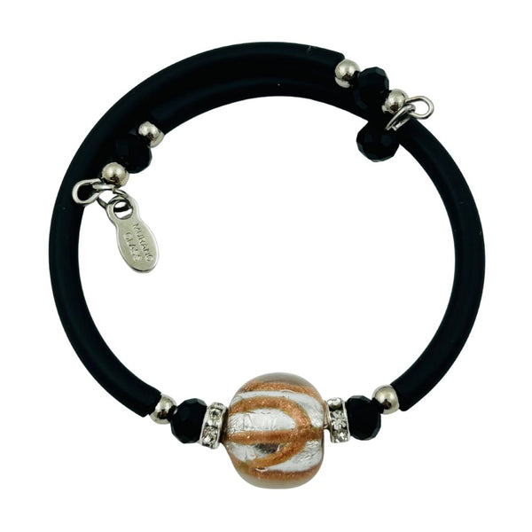 Glass Bead Rubber Bracelet - Short Circuit