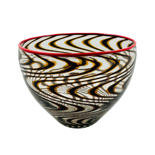Ripple Bowl - Sargasso w/ Red Lip