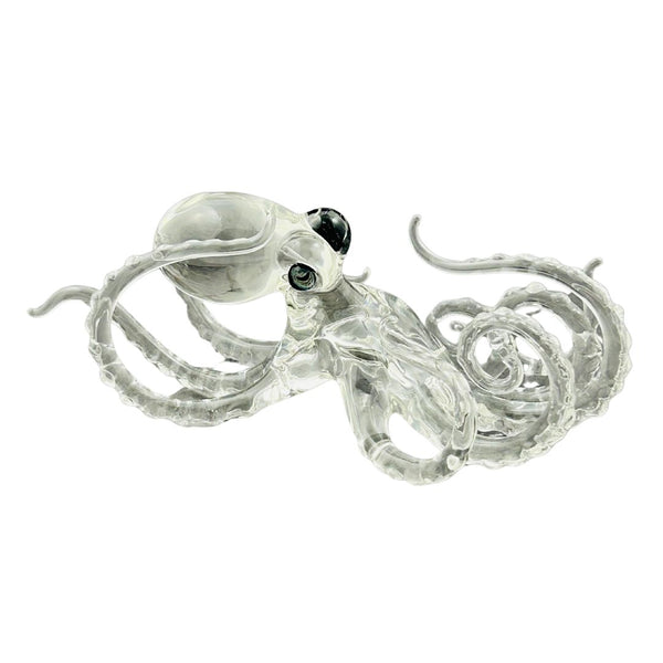 Small Glass Octopus - Clear