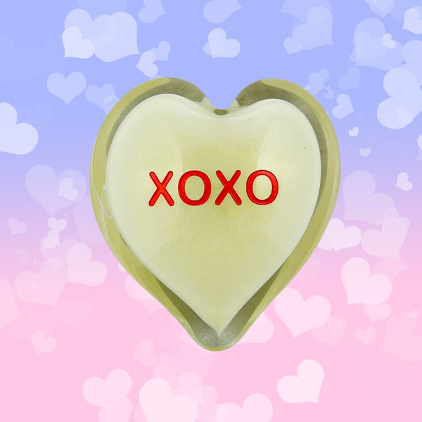Glass Conversation Hearts