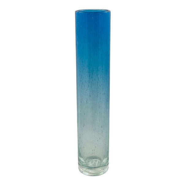 Soda Ash Cylinder w/ Clear Base - True Blue