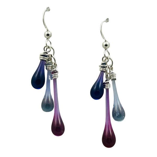 Trio Glass Earrings - Pretty in Pink