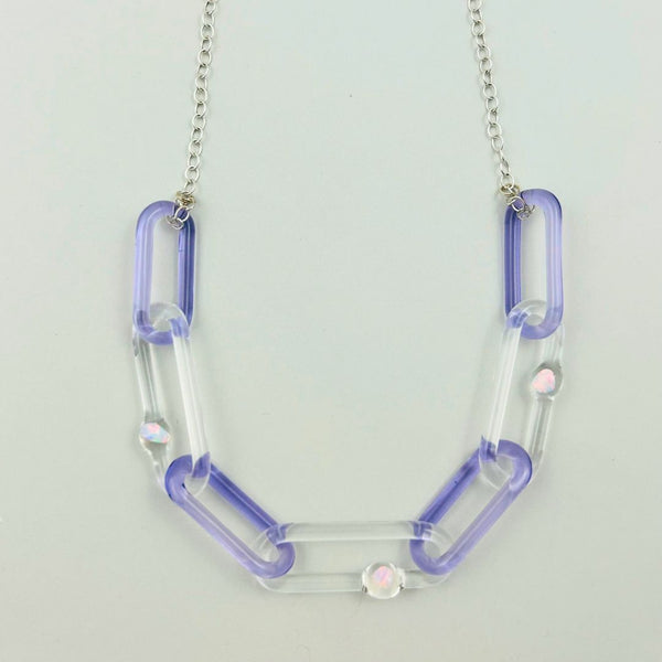 Chain Necklace - Lavender Opal