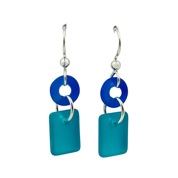Lifesaver Earrings - Pacific Blue Turquoise