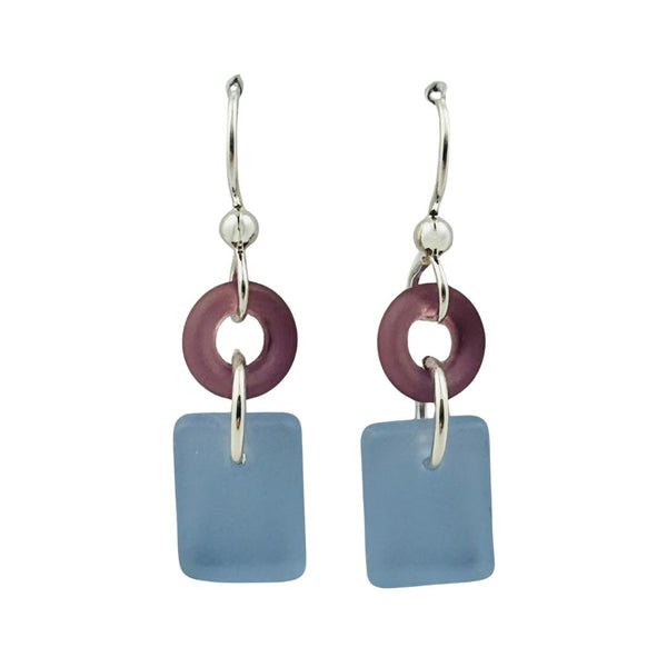 Lifesaver Earrings - Grape Arctic Blue