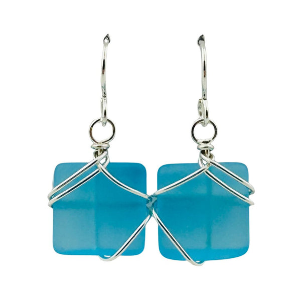 Wrapped Earrings - Cotton Candy