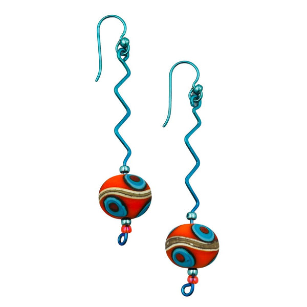 Bead Niobium Earrings - Astro World