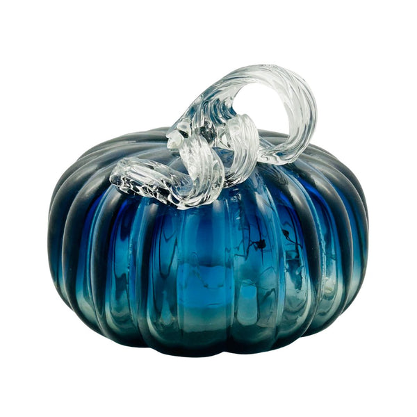 Blue & Gray Ombre Pumpkin w/ Light