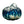 Load image into Gallery viewer, Blue &amp; Gray Ombre Pumpkin w/ Light
