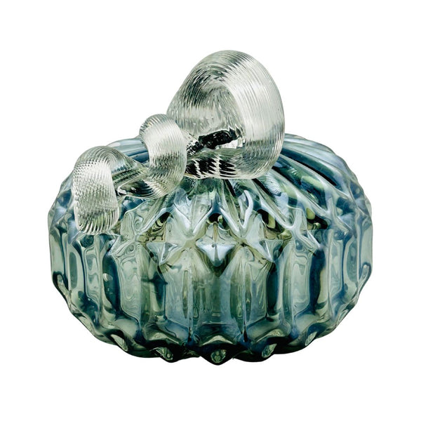 Small Gray Facet Pumpkin