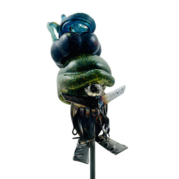 Gnome w/ Pumpkin Plant Stake - Gnomer Simpson