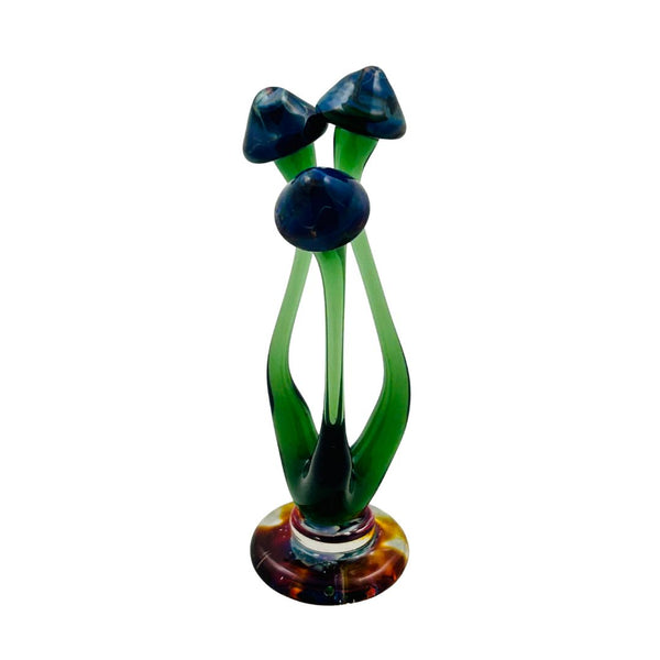 Mushroom Cluster - Green Translucent