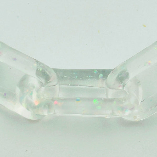 Chain Link Necklace - Crushed Opal
