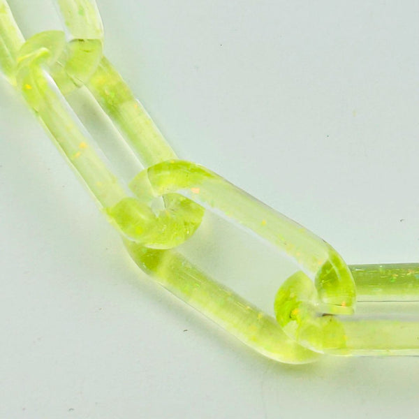 Chain Link Necklace - UV Crushed Opal