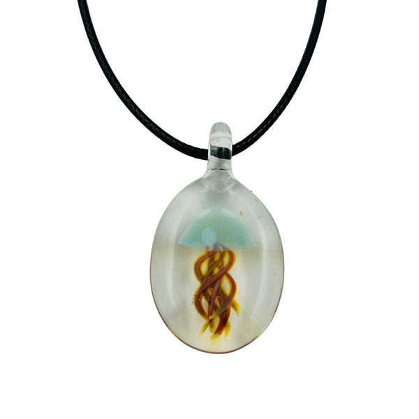 Flat Jellyfish Pendant - Misty-eyed