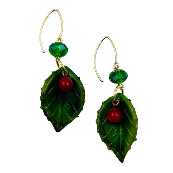 Holly Leaf Earrings