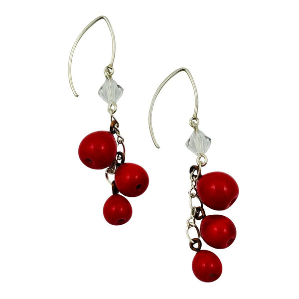 Pepper Berry Earrings - Red