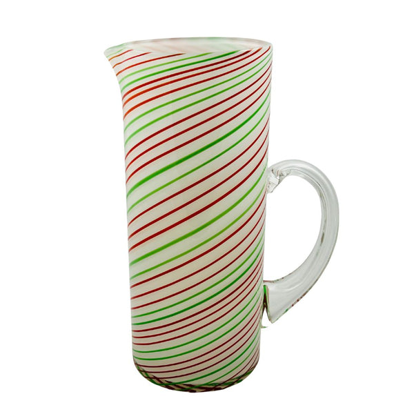 Candy Cane Pitcher - Winter Mint