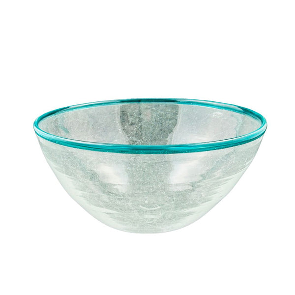 Soda Bubble Bowl - Turquoise Lip (Medium)