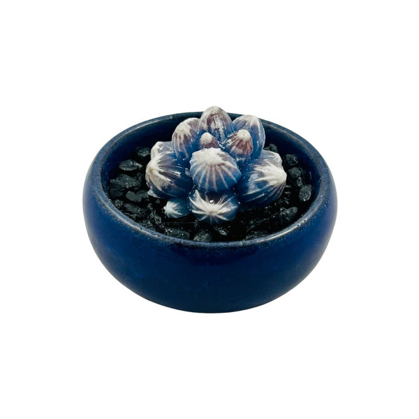 Colored Bonsai Pot Large Glass Succulent - 03