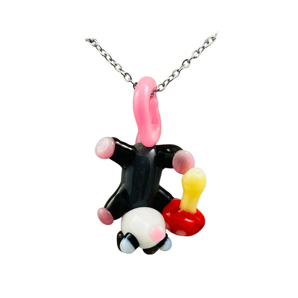 Awkward² Necklace - Opossum w/ Mushroom