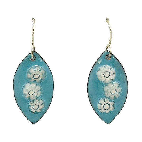 Bouquet Earrings - Light Blue