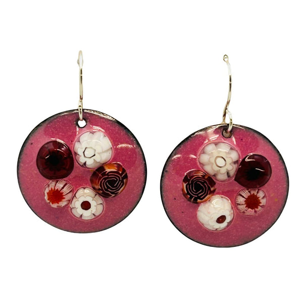 Bouquet Earrings - Pink