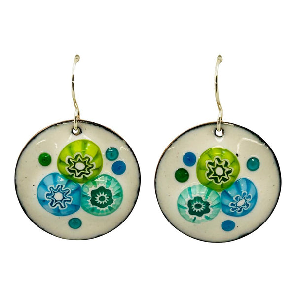 Bouquet Earrings - White