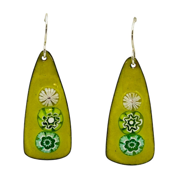 Bouquet Earrings - Yellow Green
