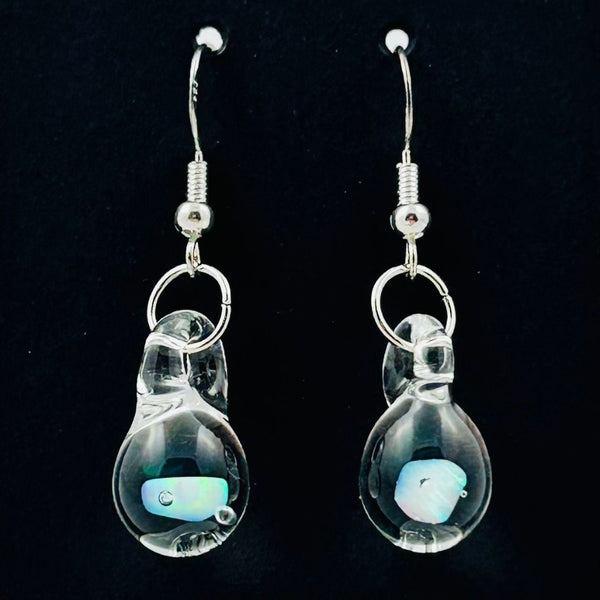 Opal Droplet Earrings - Iridescent