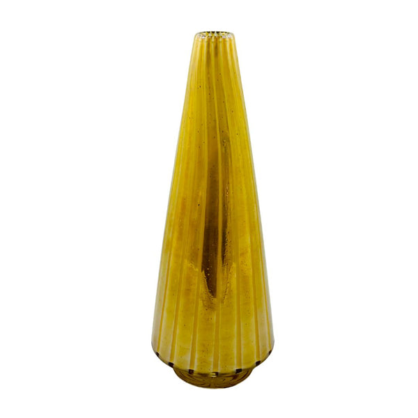 Christmas Tree Vase - Gold Stripe