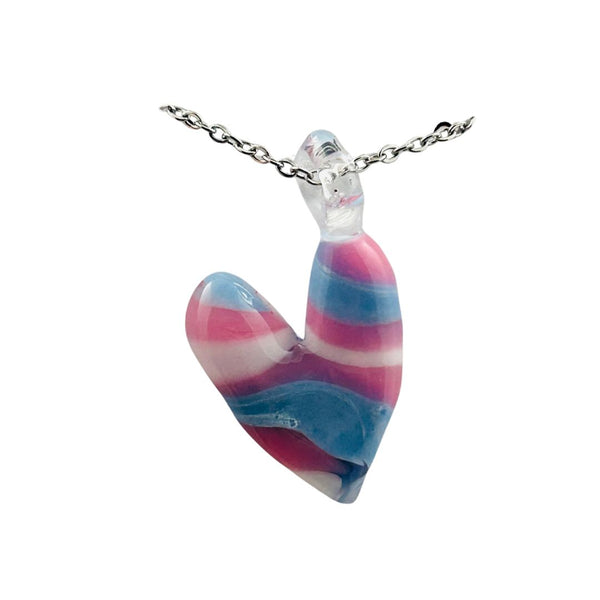 Awkward² Necklace - Transgender Heart 01