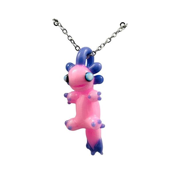 Awkward² Necklace - Candyfloss Axolotl