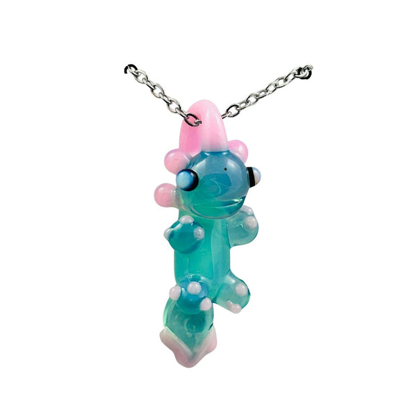 Awkward² Necklace - Unicorn Axolotl