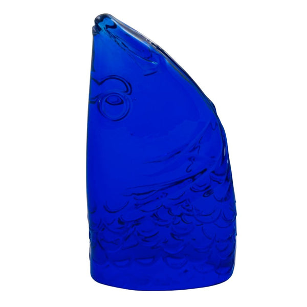 Large Fish Head - Cobalt
