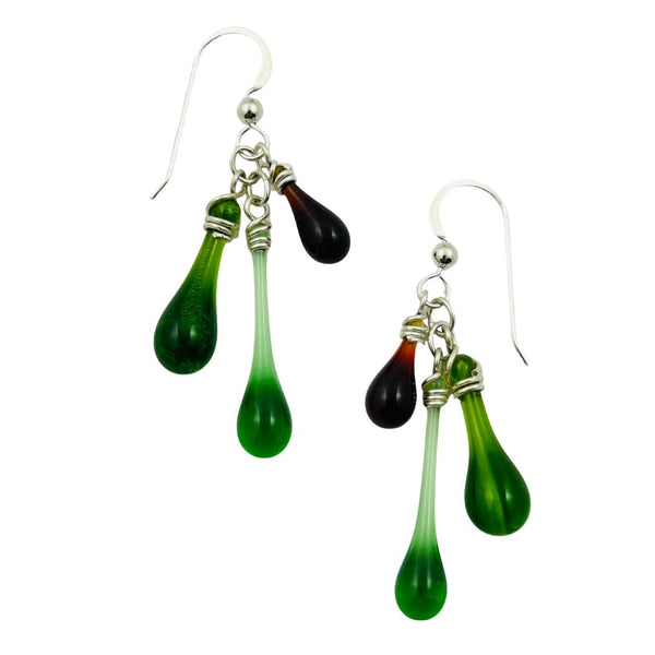 Trio Glass Earrings - Xmas