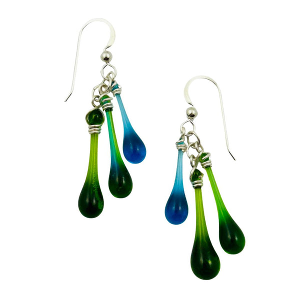 Trio Glass Earrings - High Tide
