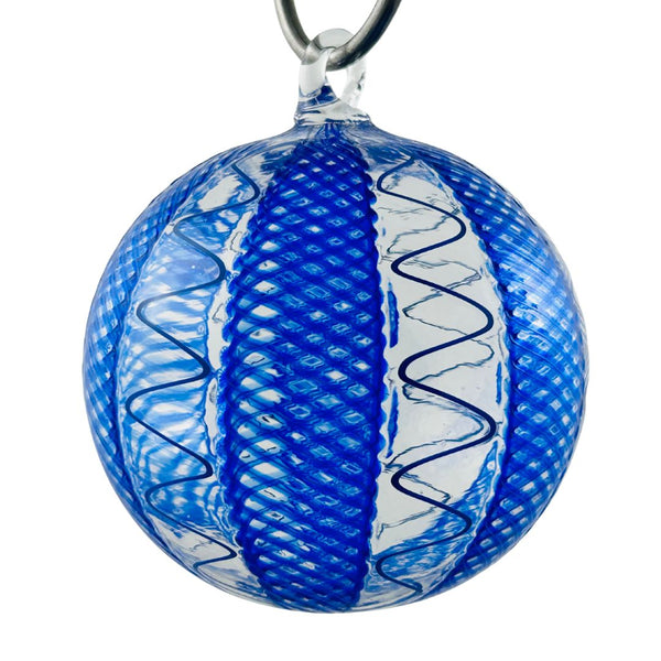 Chris Schuelke Cane Ornament - Blue Velvet