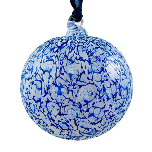 Ornament - White & Cobalt