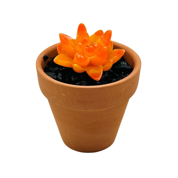 Terra Cotta Glass Succulent - 02