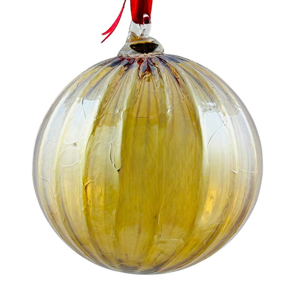 Trenton Quiocho Ornament - Metallic Gold Stripe