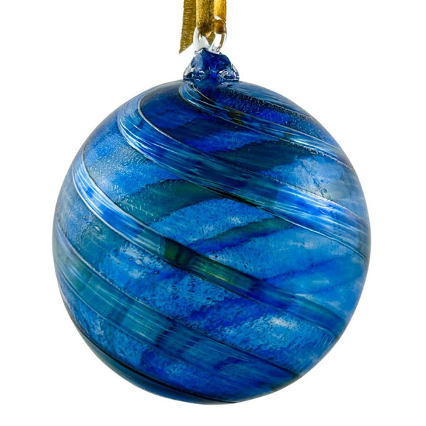 Trenton Quiocho Ornament - Metallic Blue Wide Drape