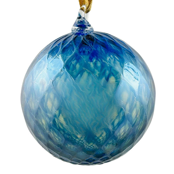 Trenton Quiocho Ornament - Metallic Blue Pineapple