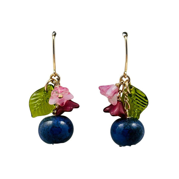 Blueberry Botanical Earrings
