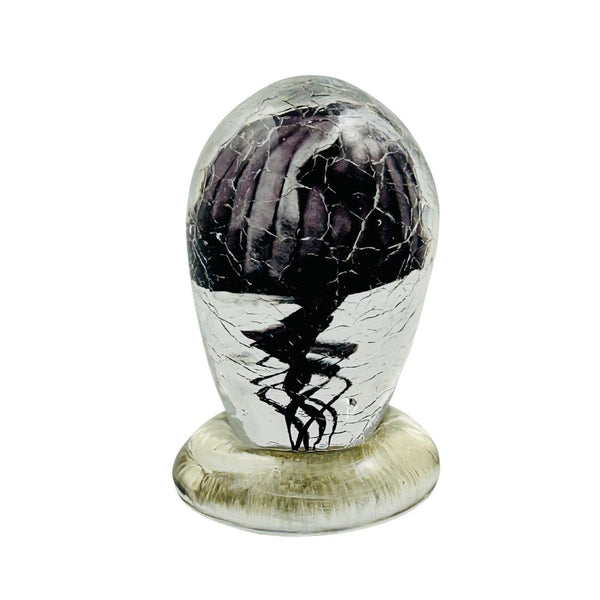 Glow-in-the-Dark Crackled Jellyfish - Purple