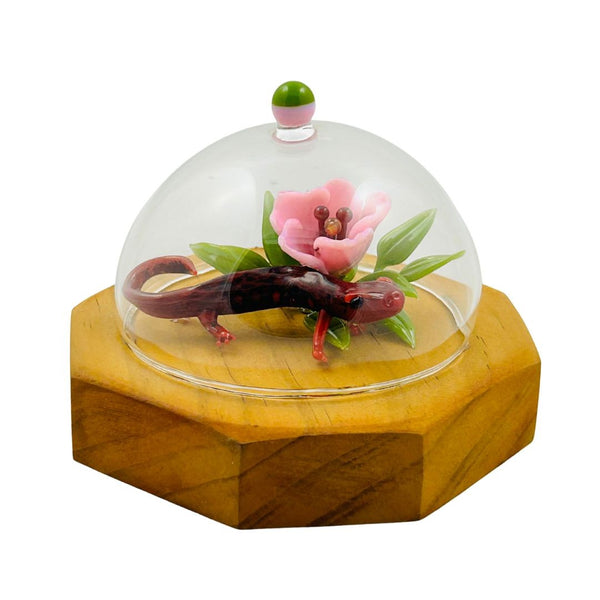 Mini Floral Cloche w/ Salamander