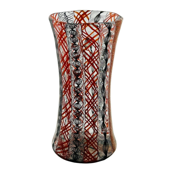 Zanfirico Vase - Red/Black